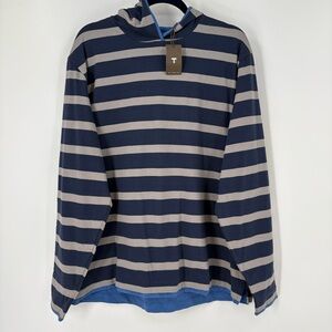 Left Coast tee Zuma Reversible Hoodie Blue/Gray XXL